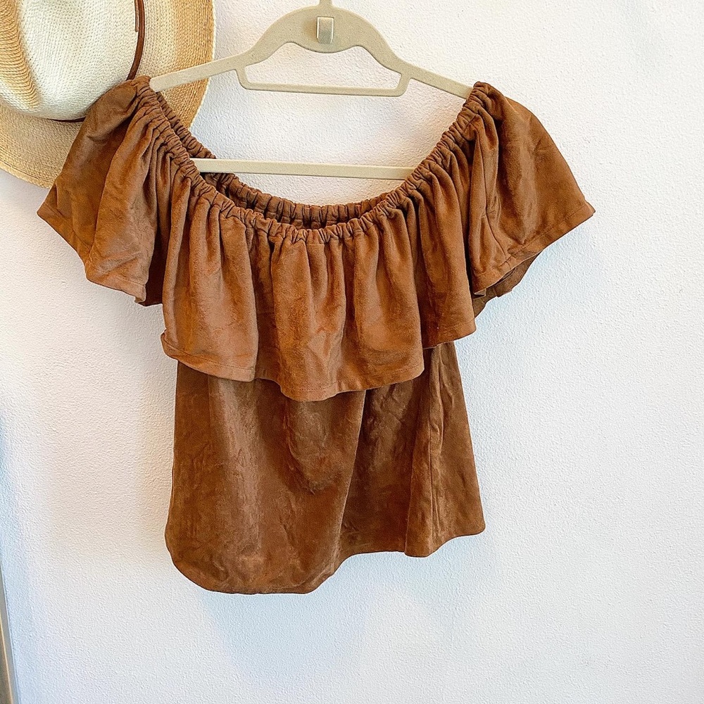Cupcakes and Cashmere Suede Top